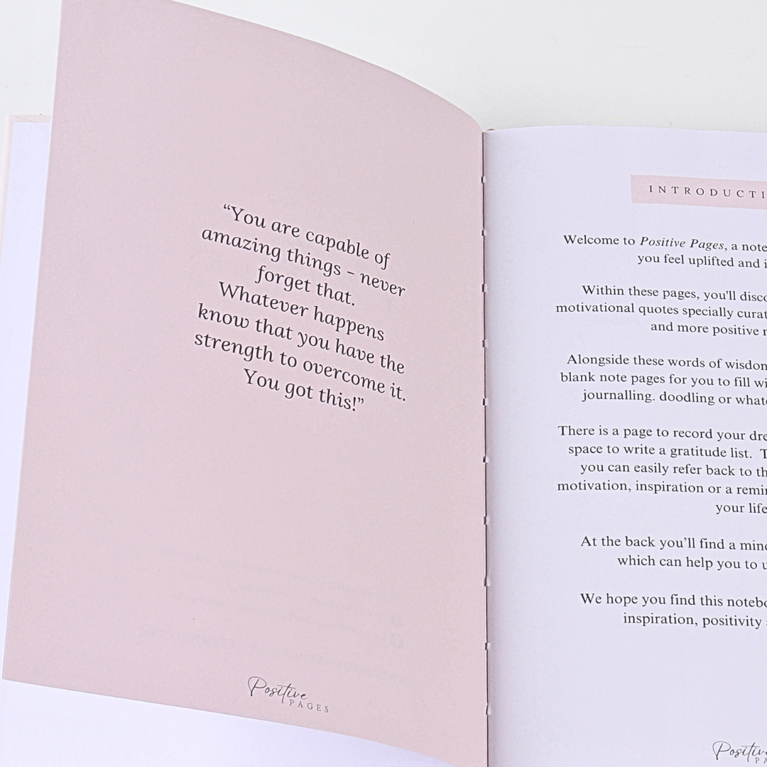 'You Got This' Positivity Notebook - Luxury Journal with Motivational and Inspirational Quotes (with optional pen)