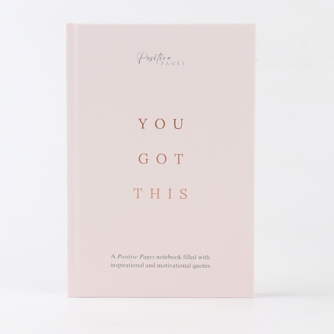 'You Got This' Positivity Notebook - Luxury Journal with Motivational and Inspirational Quotes (with optional pen)