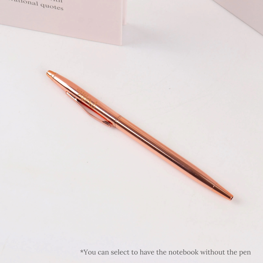 'You Got This' Positivity Notebook - Luxury Journal with Motivational and Inspirational Quotes (with optional pen)