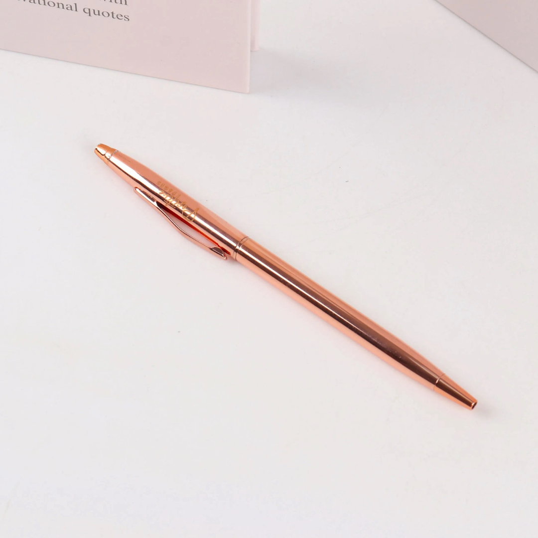Rose Gold 'Positive Pages' Pen